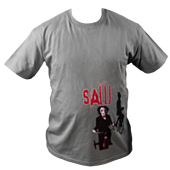 Saw 2 - Billy the Puppet on Tricycle Grey Male T-Shirt